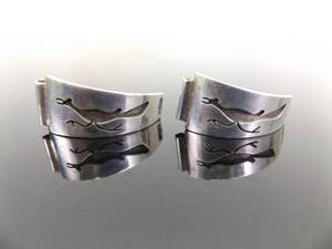 .925 Sterling Silver Roadrunner Navajo Watchband Links