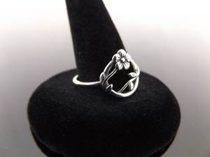 NEW .925 Sterling Silver Designed Rose Flower Wreath Ring Size 8