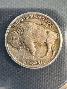 1937-D US 3 LEGGED BUFFALO NICKEL ANACS EF40