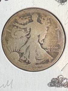 1916 US WALKING LIBERTY HALF DOLLAR