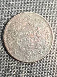 1805 US DRAPED BUST HALF CENT