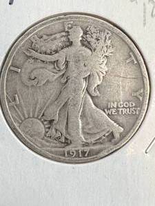 1917 US WALKING LIBERTY HALF DOLLAR