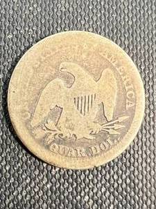 1854 WARROWS US SEATED LIBERTY QUARTER