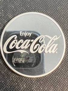 1 TROY OZ .999 FINE SILVER COCA COLA ROUND