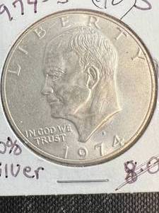 1974-S US EISENHOWER DOLLAR 40% SILVER