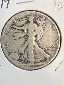 1919-S US WALKING LIBERTY HALF DOLLAR