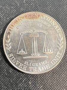 1 TROY OZ .999 FINE SILVER USS CONSTITUTION ROUND