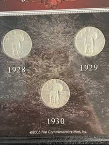 THE LAST 3 STANDING LIBERTY QUARTERS SET