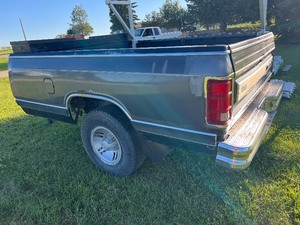 1989 Dodge Pickup Box Trailer with Ladder Rack & Locking Tool Box with Key