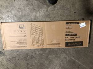 Atlantic Oskar Adjustable Media Wall-Unit 756 Maple    Customer Returns See Pictures