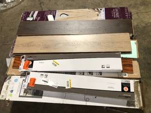 Pallet of Mixed Assorted Flooring  Various Models and Conditions   Customer Returns See Pictures