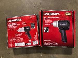 Lot of 2 Husky 12 in. Impact Wrench 450 ft.lbs.Customer Returns See Pictures