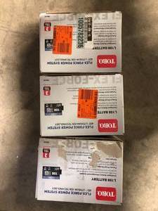 Lot of 3 Toro 88620 Flex-Force Power System 60V Max 2.0 Ah Lithium-Ion L108 Battery Costumer Returns See Pics