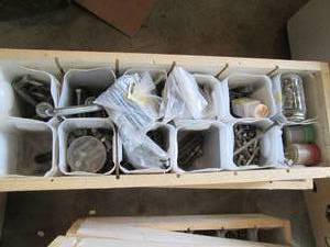 Large assortment of bolts, screws a...