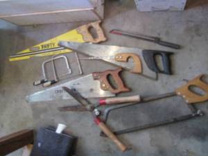 Assorted Jab, hack and handsaws, pl...