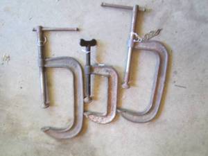 5in and 8in c-clamps...