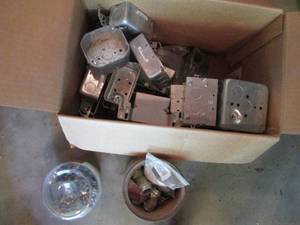 Box of electrical supplies...