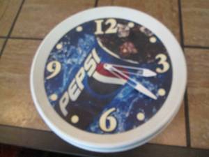 Pepsi advertisement wall clock...