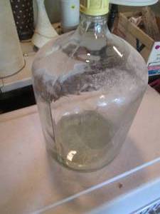 Large Vintage glass 1977 NRC carboy...