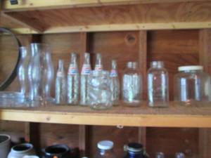 Vintage glass Pepsi soda bottles, C...