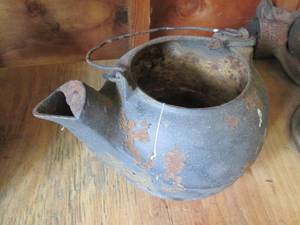 Vintage Cast Iron Kettle...