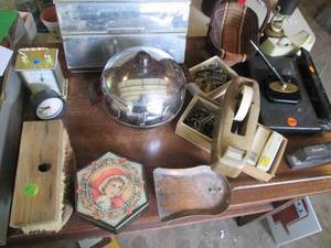 Vintage Metal countertop saran wrap...