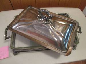 Silver Plated Lidded Casserole Serv...
