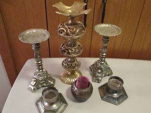 Vintage Brass tone & silver plated ...