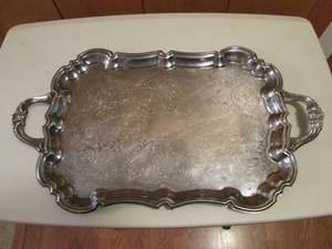 Silver Plated Rectangular serving t...
