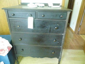 Vintage 5-drawer gentlemens Highboy...