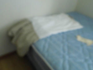 Full size metal bedframe and skirt ...