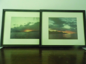 Framed Sunset over the lake view...