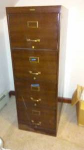 lot 3 image: Drawer Filing Cabinet, 4 Drawer, Metal.