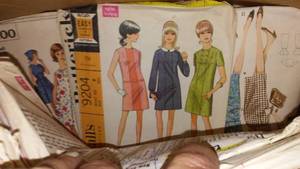 lot 4 image: Vintage Patterns, Book Ends And More.