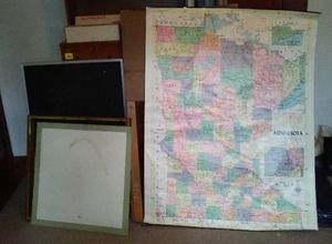 lot 23 image: Felt Board W Letters Numbers, Trifold Board, And More.