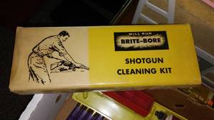 lot 50 image: Shotgun Cleaning Kit And More.
