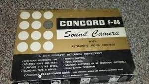 lot 73 image: Vintage Cameras, Concord F88 Sound Camera, Canon, And More.
