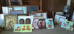 lot 75 image: Large Lot Of Framed Art  Dcor.