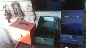 lot 256 image: Metal Storage Boxes (3)