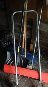 lot 414 image: Snow Shovels and More.