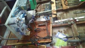lot 451 image: Air Pump, Rolling Cart, Jumper Cables and More.