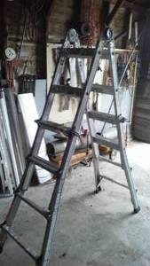 lot 457 image: Multi Position Aluminum Ladder.