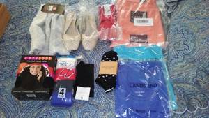 lot 91 image: NEW Womens Clothing Assortment. Shoe, Neck Collar and More.