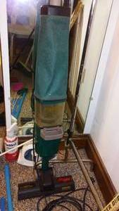 lot 108 image: Household Cleaning Helpers Iron, New Ironing Board Cover, Mini Vacuum And More