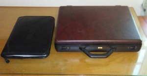 lot 113 image: Briefcase (Samsonite) And Folder Notebook