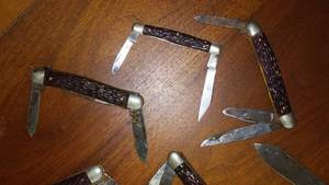 lot 115 image: Pocket Knives (7) Kamp-Ring In Case.
