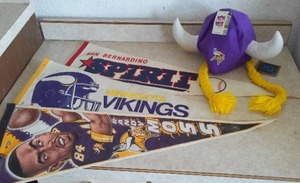 lot 305 image: Pennants And Viking Hat.
