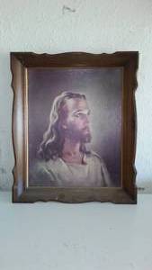 lot 309 image: HEad of Christ Kriebel Bates  Warner Sallman