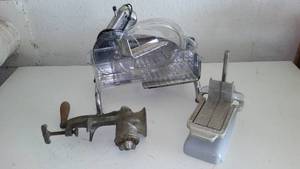 lot 320 image: Meat Slicer, Meat Grinder, CheeseVeg Slicer.