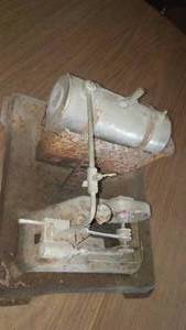 lot 371 image: Vintage Pump And Tank Station. Metal.Very rare.